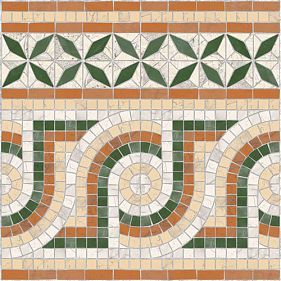 Декор Vives Ceramica Cenefa Nola Verde 43.5x43.5