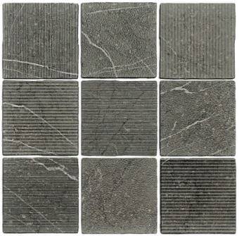 Керамогранит WOW Gea Carved Charcoal 12x12