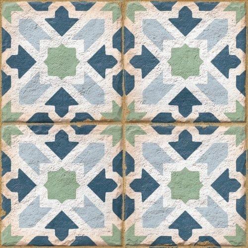 Керамогранит Ennface Pattern Morocco Cobalt 20x20
