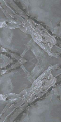 Керамогранит Kutahya Marea Dark Grey Book Match Rectified Parlak Nano 120x240