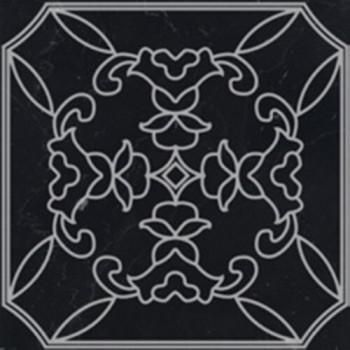 Вставка Vallelunga Ceramica Tozz.Classico Nero Marquinia Argento 7x7