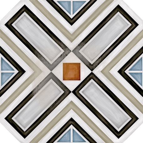 Напольная плитка Vives Ceramica Octogono Ritter Multicolor 20x20