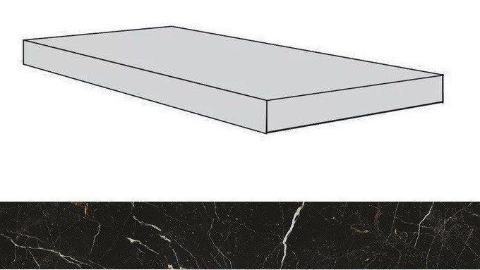 Ступень угловая Atlas Concorde Allure Imperial Black Scalino Angolare Sx/Аллюр Империал Блек Sx 33x120