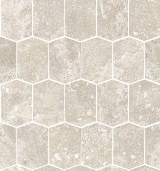 Мозаика Edimax Stream Bone/Silver Mosaico Hexagon 31x35