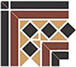 Угол керамический Topcer Corner Guilford 2 Strip Stand.(Dot14, Tr.1/2 21, Strip 20+14) 16.5x16.5