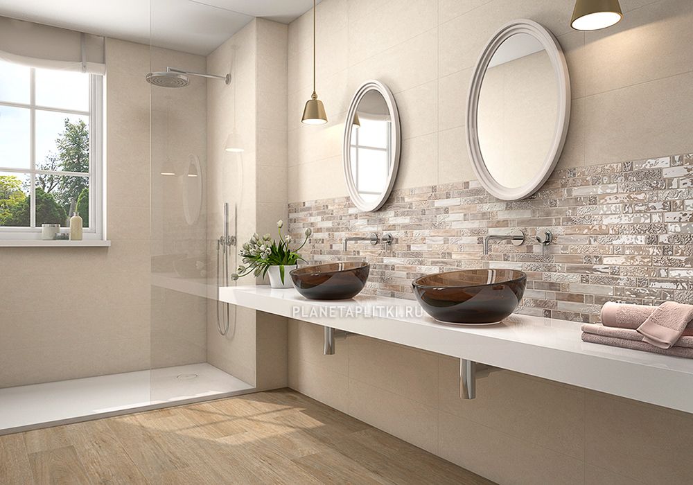 Модная плитка для ванной комнаты в 2017 году