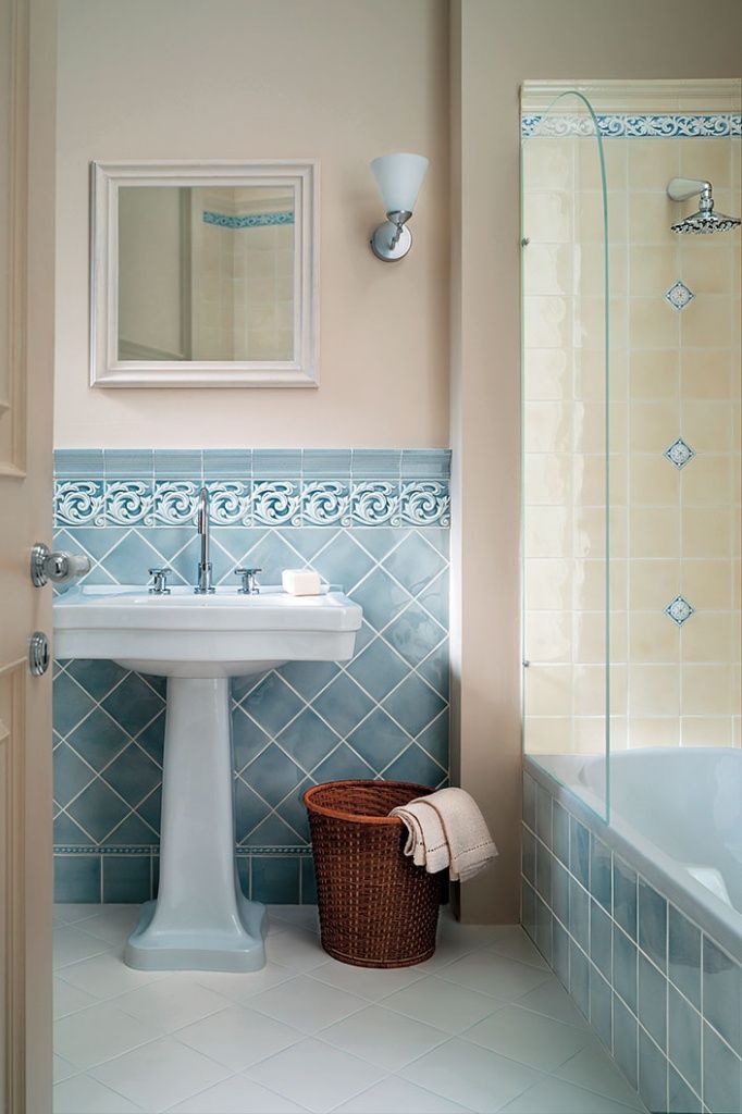 стильная небольшая ванная