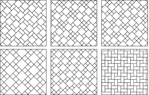 Основные типы раскладки керамической плитки