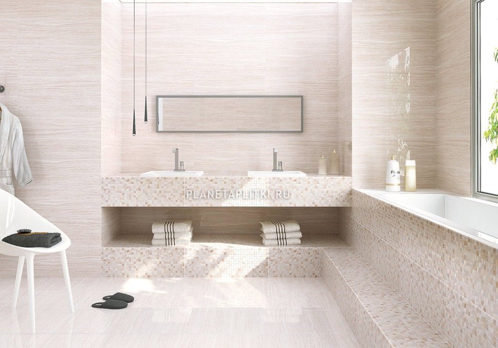 Модная плитка для ванной комнаты в 2017 году