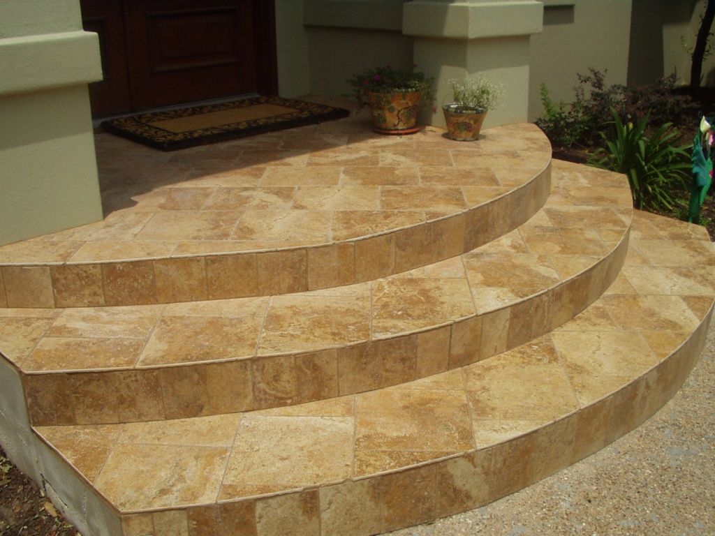 Облицовка лестниц плиткой 