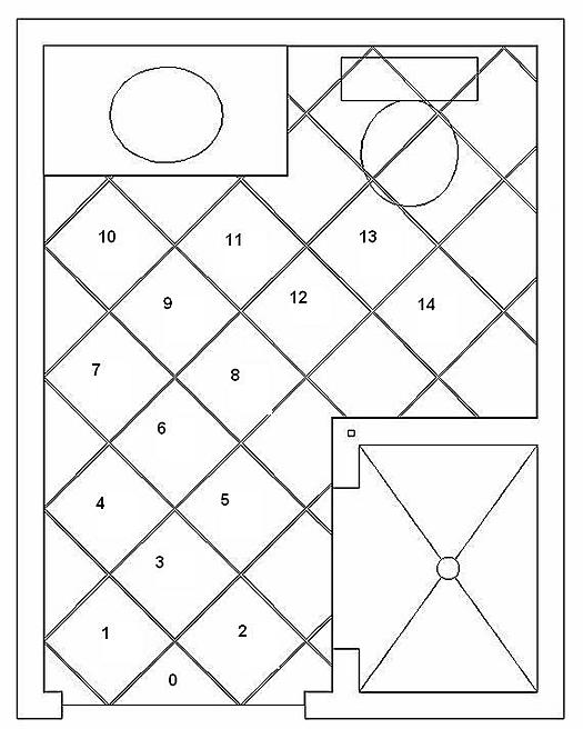 укладка плитки по диагонали