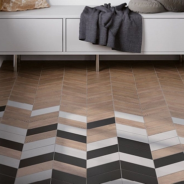 23199 Chevron Blanco Mate Right9x20.5