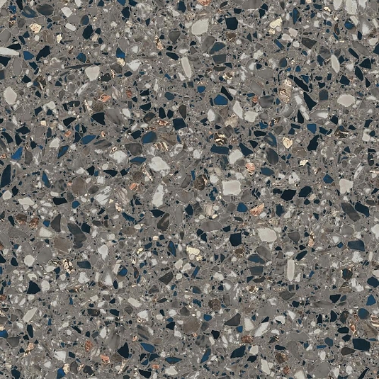 Керамогранит Kutahya Terrazzo Anthracite Rectified 80x80