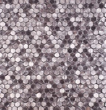 Мозаика Философия Мозаики Aluminium 3D Hexagon Rose Gold 29.8x30.8