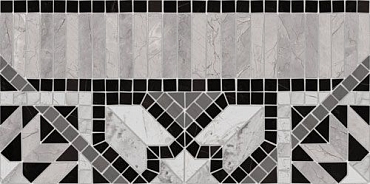 Декор Vives Ceramica Cenefa Samos Negro 21.7x43.5