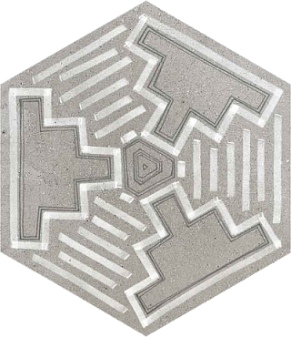 Керамогранит Vives Ceramica Hexagono Igneus Cemento 23x26.6