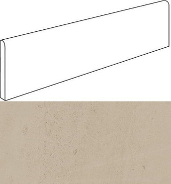 Плинус Atlas Concorde 10мм Wise Sand Battiscopa 7.2x60