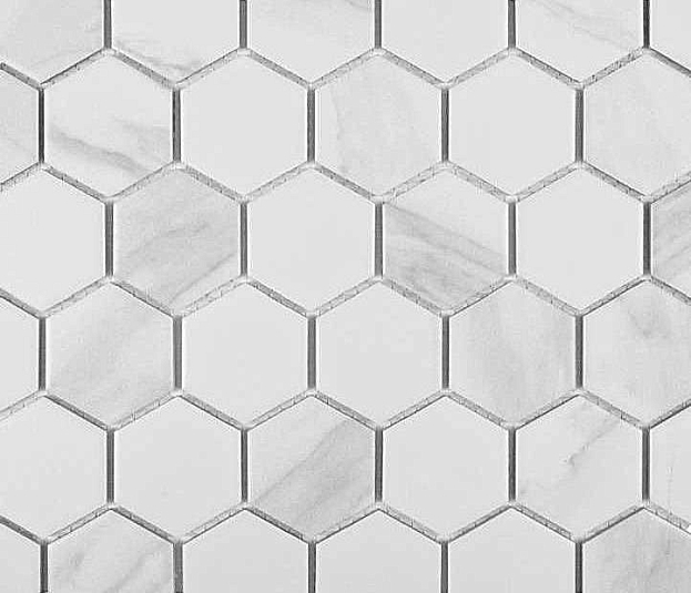 Мозаика Философия Мозаики Porcelain Hexagon Carrara 51 28.4x32.4
