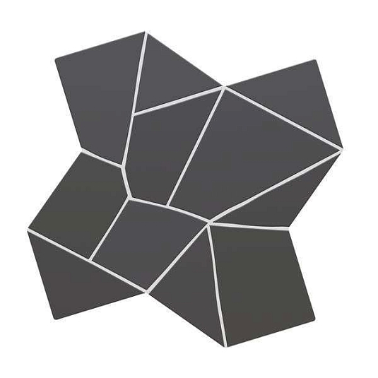 Керамогранит WOW Trencadis Gaudi Basalt 25.5x25.5