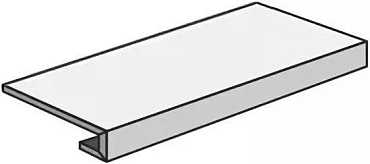 Ступень Фронтальная Atlas Concorde 10мм Wise Silver Grey Scalino Frontale 33x120