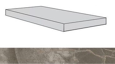 Ступень угловая Atlas Concorde Allure Grey Beauty Scalino Angolare Sx/Аллюр Грей Бьюти Sx 33x59