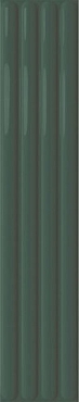 Настенная плитка DNA Tiles Plinto Out Green Gloss 10.7x54.2