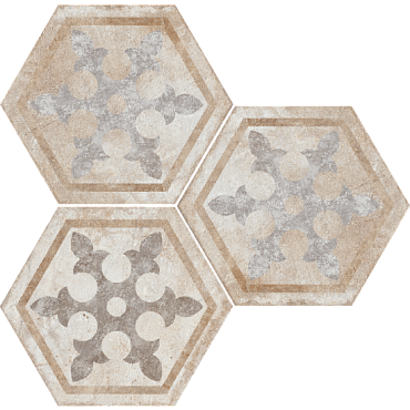 Керамогранит Fioranese Heritage Deco Exagona Texture 1 34.5x40