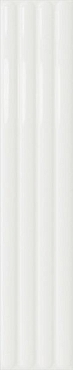 Настенная плитка DNA Tiles Plinto Out White Gloss 10.7x54.2