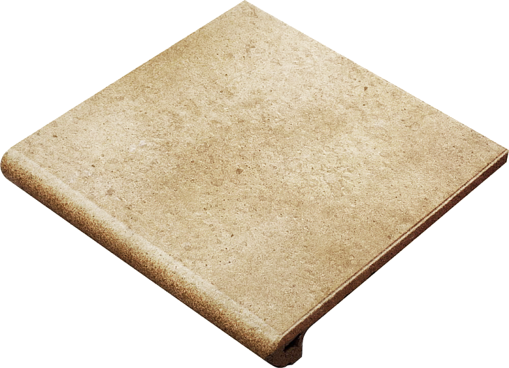 Ступень фронтальная Gres de Aragon Orion Rounded Stair-tread Beige 33x33