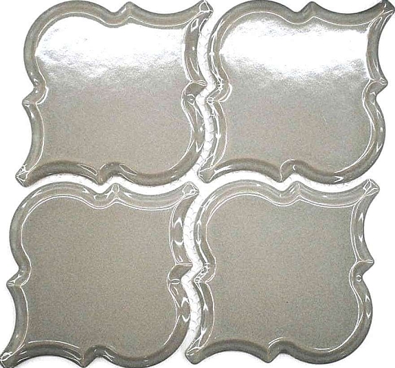 Мозаика Философия Мозаики Porcelain Arabesko Bevel Grey 21.85x21.85