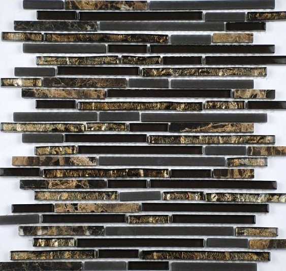 Мозаика Философия Мозаики Stripes Emperador 30.1x30.1