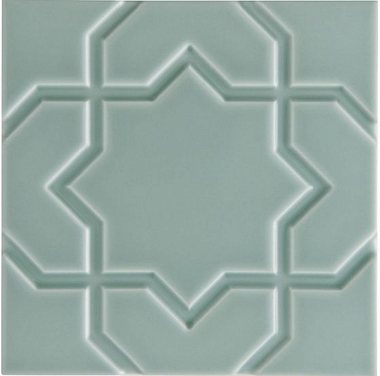 Декор Adex Neri Liso Star Sea Green 15x15
