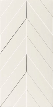 Настенная плитка Marca Corona 4D Chevron White Matt 40x80