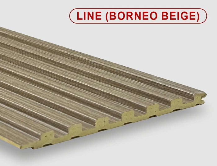 Бамбуковые панели Bonaparte Line borneo beige 14x280