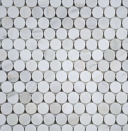 Мозаика Философия Мозаики Round White Dolomite 31.8x31.8