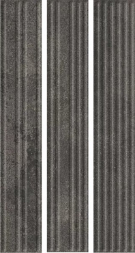 Клинкер Paradyz Carrizo Basalt Elewacja Struktura Stripes Mix Mat 6.6x40