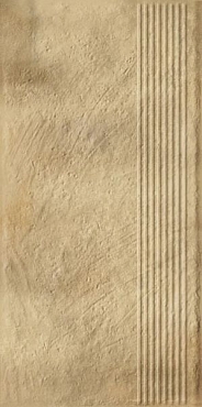 Ступень Paradyz Eremite Sand Stopnica Prosta Struktura Mat 30x60