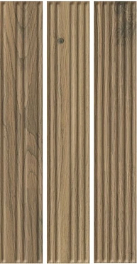 Клинкер Paradyz Carrizo Wood Elewacja Struktura Stripes Mix Mat 6.6x40