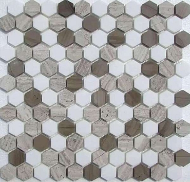 Мозаика Философия Мозаики Hexagon Dark Grey 25 28x29.5