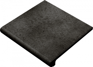 Ступень фронтальная Gres de Aragon Orion Rounded Stair-tread Antracite 33x33