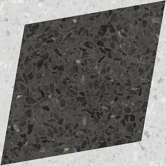 Керамогранит WOW 108807 Rhombus Decor Graphite 18.5x18.5