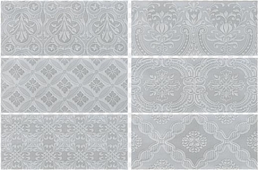 Настенная плитка Roca Maiolica Tender Gray Deco 11x25