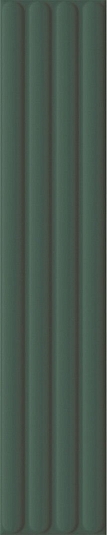 Настенная плитка DNA Tiles Plinto Out Green Matt 10.7x54.2