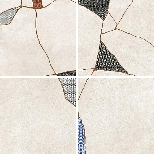 Керамогранит Fioranese Kintsugi Japan-Hibi Moonlight 60.4x60.4