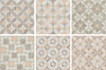 Керамогранит Vitra Beton-Terrazzo Пэчворк 60x60