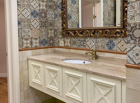 Ванная комната в стиле пэчворк