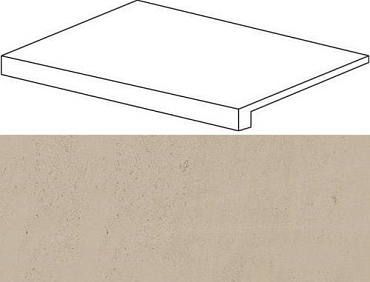 Ступень Фронтальная Atlas Concorde 10мм Wise Sand Scalino Frontale 33x60