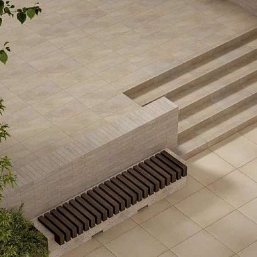 Eremite Crema Elewacja Struktura Mat6.6x40