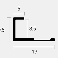 Угол Bonaparte Gold-802 торцевой x280