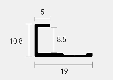 Угол Bonaparte Gold-802 торцевой x280
